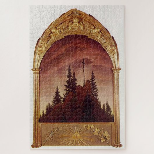 Het altaar van Tetschen - Caspar David Friedrich Legpuzzel (Verticaal)