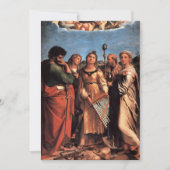 Het altaarstuk van de heilige Cecilia Kaart (Voorkant)