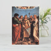 Het altaarstuk van de heilige Cecilia Kaart (Staand voorkant)