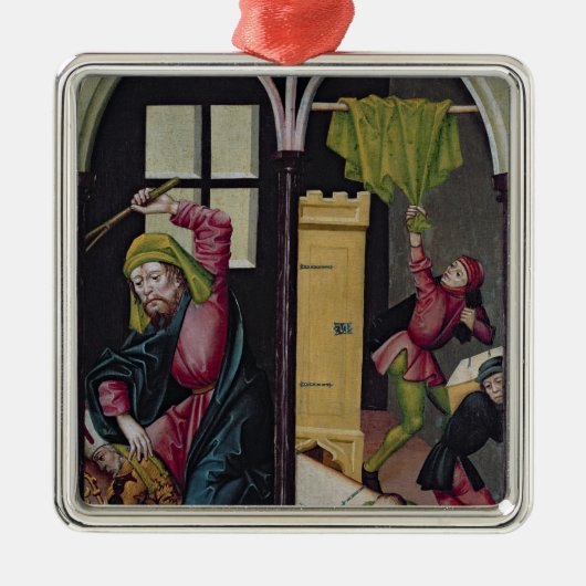 Het Altarstuk van St. Nicholas Metalen Ornament (Voorkant)