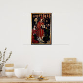 Het Altarstuk van St. Vincent Poster (Keuken)