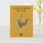 Het altijd schijnt Onmogelijk tot het heeft gedaan Kaart (Gele Bloem)