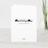 Het altijd Voorbereide Wenskaart van de Vakantie Feestdagen Kaart (Achterkant)