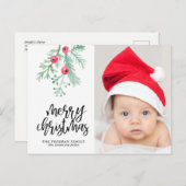 Het altijdgroene Briefkaart van de Foto van de (Voorkant / Achterkant)