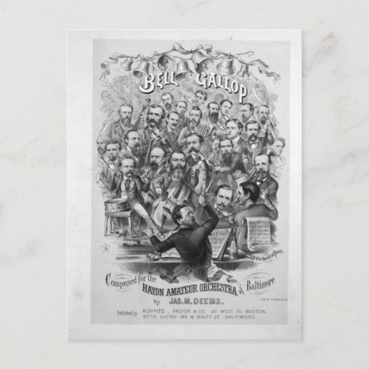 Het AmateurOrkest van Haydn van Baltimore Briefkaart (Voorkant)