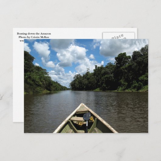 Het Amazonewoud overvallen Briefkaart (Voorkant / Achterkant)