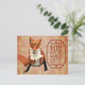 Het amber Briefkaart van de Valentijnsdag van de (Staand voorkant)