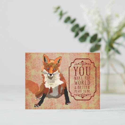 Het amber Briefkaart van de Valentijnsdag van de (Staand voorkant)