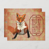 Het amber Briefkaart van de Valentijnsdag van de (Voorkant / Achterkant)