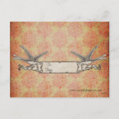 Het amber Briefkaart van de Valentijnsdag van de (Achterkant)