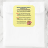 Het American Certification Institute Vierkante Sticker (Tas)