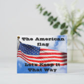 Het American Flag Briefkaart (Staand voorkant)