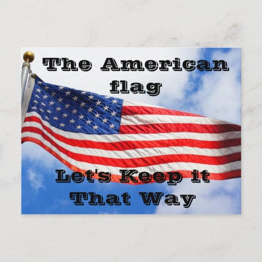 Het American Flag Briefkaart (Voorkant)