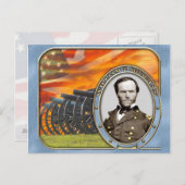 Het Amerikaanse Briefkaart van de Burgeroorlog (Voorkant / Achterkant)