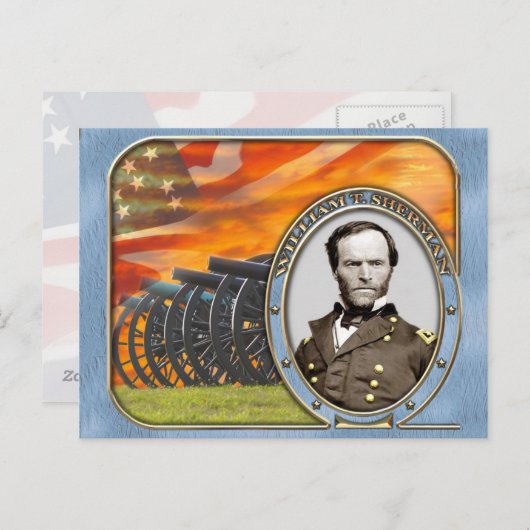 Het Amerikaanse Briefkaart van de Burgeroorlog (Voorkant / Achterkant)