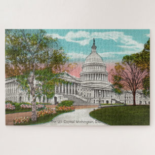 Het Amerikaanse Capitol  Grote Puzzle Legpuzzel