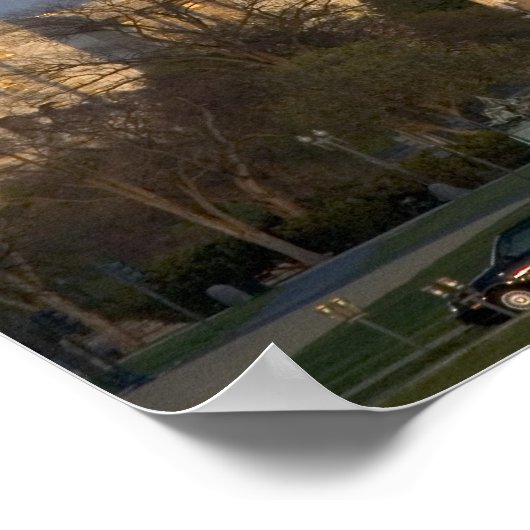 Het Amerikaanse Capitolgebouw in Poster (Hoek)