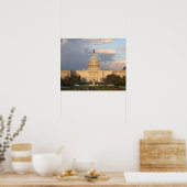 Het Amerikaanse Capitolgebouw in Poster (Keuken)