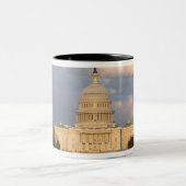 Het Amerikaanse Capitolgebouw in Tweekleurige Koffiemok (Center)