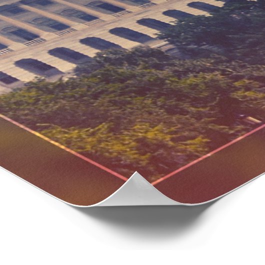 Het Amerikaanse Capitolgebouw Poster (Hoek)