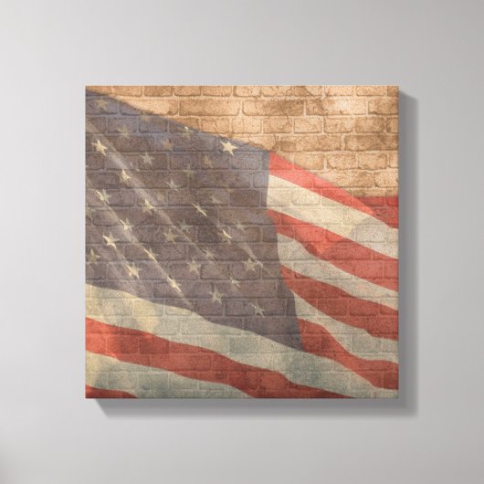 Het Amerikaanse Decor van de Muur van het Canvas (Voorkant)