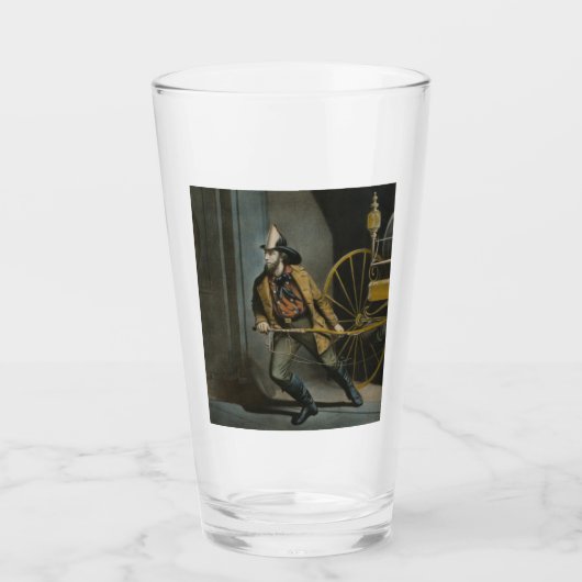 Het Amerikaanse Fireman: Altijd klaar Glas (Voorkant)