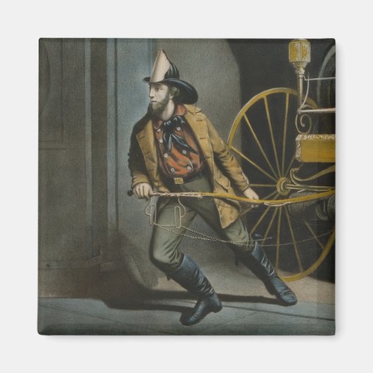 Het Amerikaanse Fireman: Altijd klaar Magneet (Voorkant)