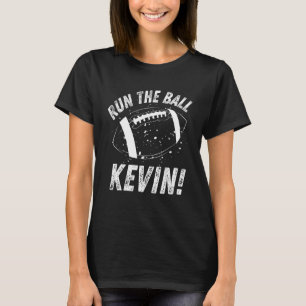Het Amerikaanse Football Meme runt de bal Kevin T-shirt