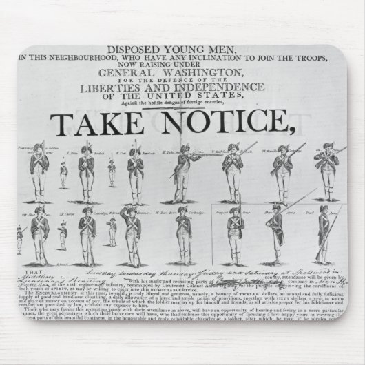 Het Amerikaanse leger rekruteert verschillende sta Muismat (Voorkant)