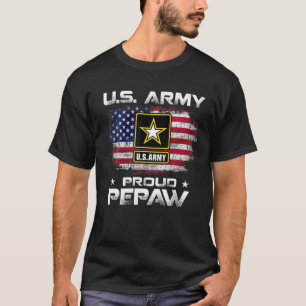 Het Amerikaanse leger trok Pepaw met de Amerikaans T-shirt