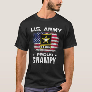 Het Amerikaanse leger trompelt met Amerikaanse vla T-shirt
