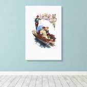 Het Amerikaanse meisje in Italië door Harrison Fis Canvas Afdruk (Insitu (Houten vloer))