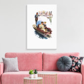 Het Amerikaanse meisje in Italië door Harrison Fis Canvas Afdruk (Insitu (Woonkamer))