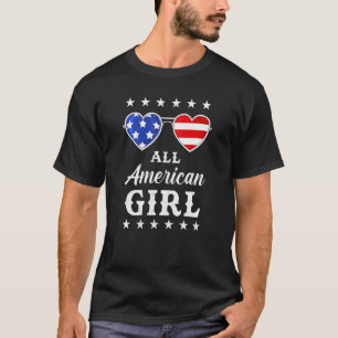 Het Amerikaanse meisje van 4 juli is Kinder Tiener T-shirt