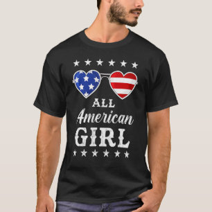 Het Amerikaanse meisje van 4 juli is Kinder Tiener T-shirt
