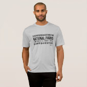 Het Amerikaanse National Parks actief shirt (Voorkant volledig)