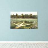 Het Amerikaanse nationale spel van honkbal Canvas Afdruk (Insitu (Houten vloer))