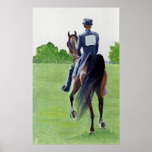 Het Amerikaanse Saddlebred Horse-portret onderaan Poster (Voorkant)
