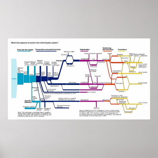 Het Amerikaanse System Flowchart Poster (Voorkant)