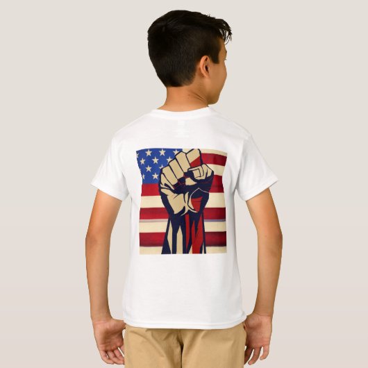 Het Amerikaanse T-shirt (Achterkant volledig)
