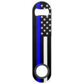 Het Amerikaanse Thin Blue Line Symbool Speed Flessenopener (Voorkant)