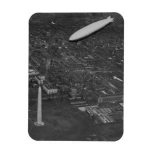 Het Amerikaanse vliegveld 'USS Los Angeles' ZR3 vl Magneet