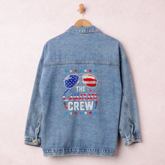 Het Amerikaanse vuurwerk van de Neef Crew van 4 ju Denim Jacket (Hangar)