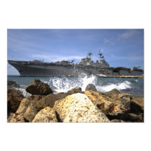 Het amfibieschip USS Kearsarge Foto Afdruk