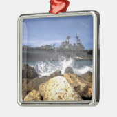 Het amfibieschip USS Kearsarge Metalen Ornament (Links)