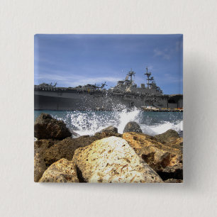 Het amfibieschip USS Kearsarge Vierkante Button 5,1 Cm