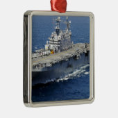 Het amfibieschip USS Peleliu Metalen Ornament (Rechts)