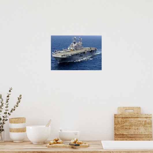 Het amfibieschip USS Peleliu Poster (Keuken)