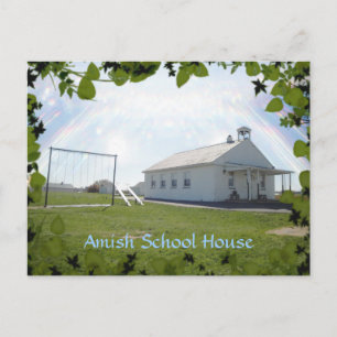 Het Amish schoolhuis. Voeg tekst toe. Briefkaart