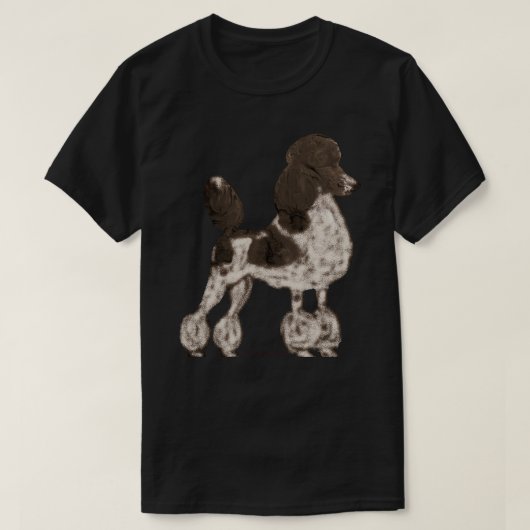 Het&amp;39;s een poodle parti Sticker.png T-shirt (Design voorkant)